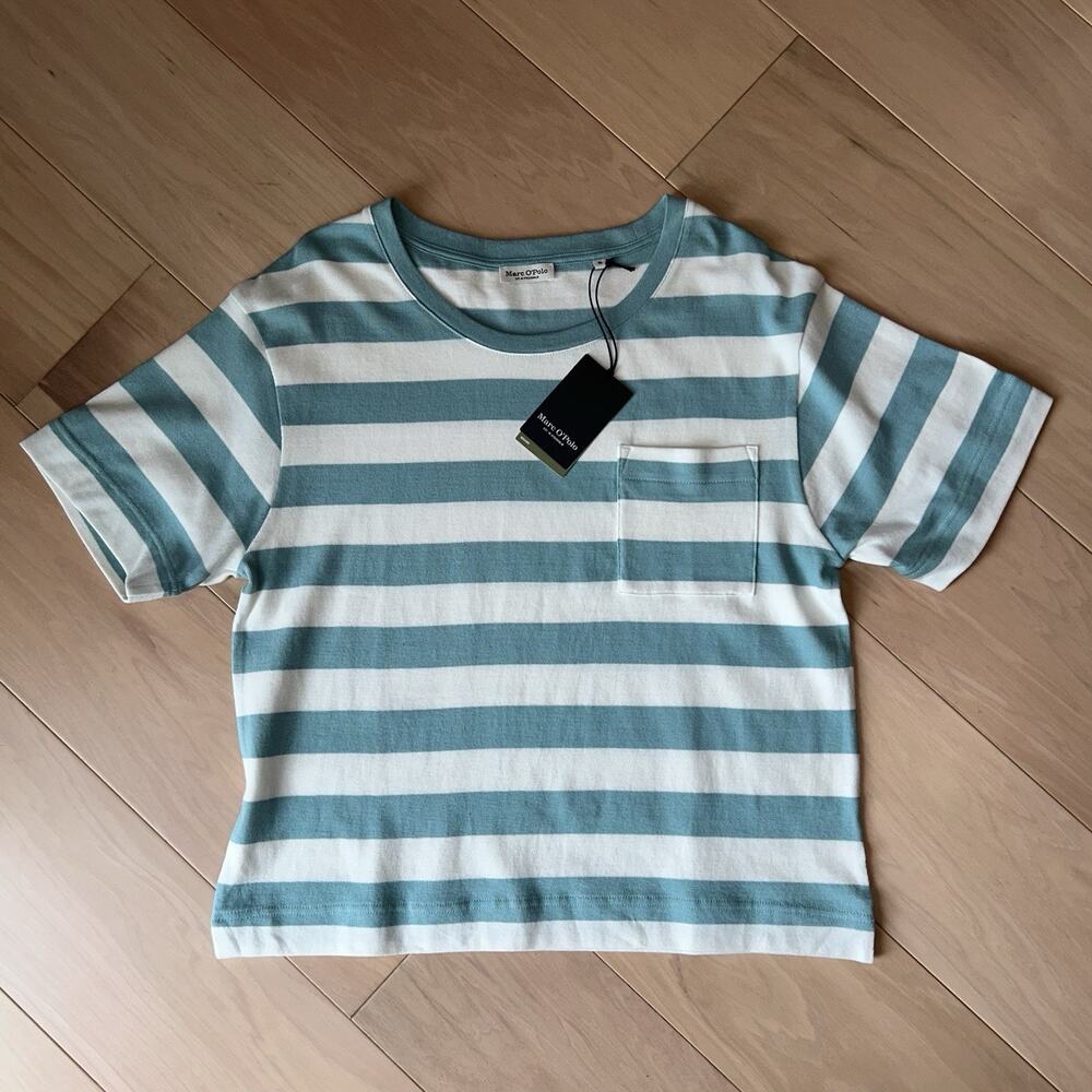 Marc O’Polo Jersey Pocket T-Shirt Pure Teal Short Sleeve Women’s XL